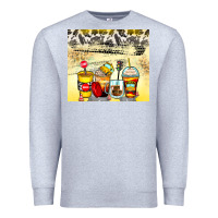 Heather Grey bus driver coffee cups Premium Sweatshirt - Zillion Design Studio