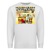 Oatmeal Heather bus driver coffee cups Premium Sweatshirt - Zillion Design Studio