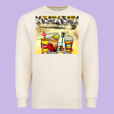 Premium Sweatshirt bus driver coffee cups