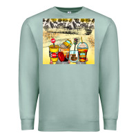 Seafoam bus driver coffee cups Premium Sweatshirt - Zillion Design Studio