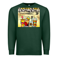 Sports Green bus driver coffee cups Premium Sweatshirt - Zillion Design Studio