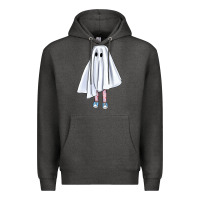 Charcoal Heather cute ghost Premium Hoodie - BundleAndBundleShop