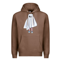 Chestnut cute ghost Premium Hoodie - BundleAndBundleShop
