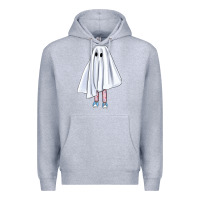 Heather Grey cute ghost Premium Hoodie - BundleAndBundleShop