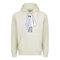 Oatmeal Heather cute ghost Premium Hoodie - BundleAndBundleShop