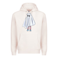 Pale Pink cute ghost Premium Hoodie - BundleAndBundleShop