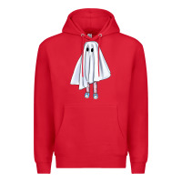 Red cute ghost Premium Hoodie - BundleAndBundleShop