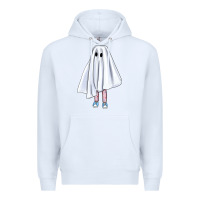 White cute ghost Premium Hoodie - BundleAndBundleShop