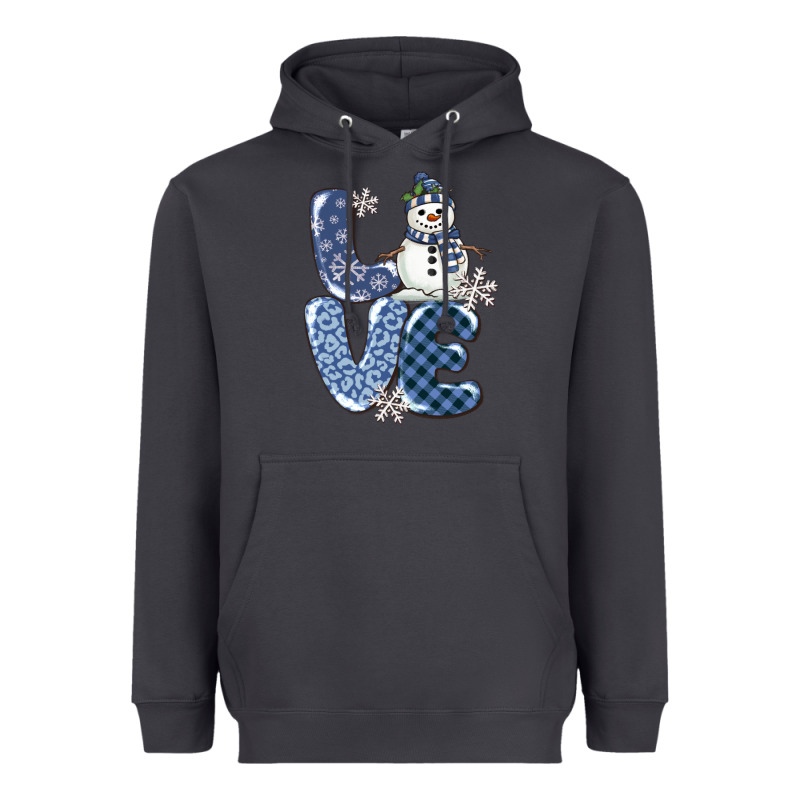 Love Snowman Heavyweight Hoodie by MaliasSmallBusiness | Teevron