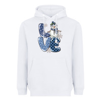 White love snowman Heavyweight Hoodie - MaliasSmallBusiness