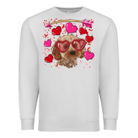 Dove Grey valentine's day cockapoo Premium Sweatshirt - RanaPortraitStore