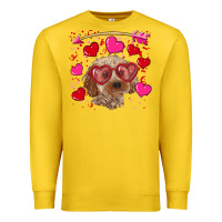 Lemon valentine's day cockapoo Premium Sweatshirt - RanaPortraitStore