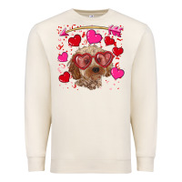 Sandshell valentine's day cockapoo Premium Sweatshirt - RanaPortraitStore