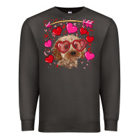 Smoke valentine's day cockapoo Premium Sweatshirt - RanaPortraitStore