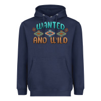 Navy wanted and wild Heavyweight Hoodie - MaliasSmallBusiness