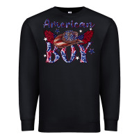 Black American boy with cowboy Premium Sweatshirt - texasbilliewilder