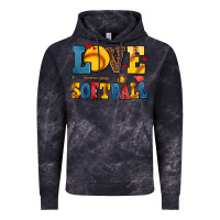 Cloud Black love softball Vintage Hoodie - AdoDesignShop