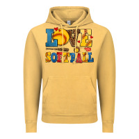 Vintage Mustard love softball Vintage Hoodie - AdoDesignShop