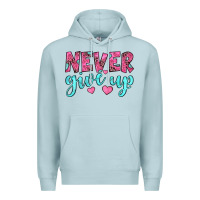 Blue Mist never give up Premium Hoodie - JahusDesignShop