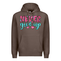Coffee never give up Premium Hoodie - JahusDesignShop
