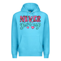 Ocean Blue never give up Premium Hoodie - JahusDesignShop