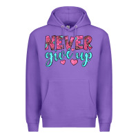 Purple never give up Premium Hoodie - JahusDesignShop
