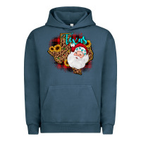 Pigment Midnight Navy santa texas map Urban Hoodie - JahusDesignShop