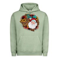Pigment Oil Green santa texas map Urban Hoodie - JahusDesignShop