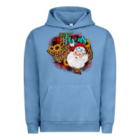 Pigment Pebble Blue santa texas map Urban Hoodie - JahusDesignShop