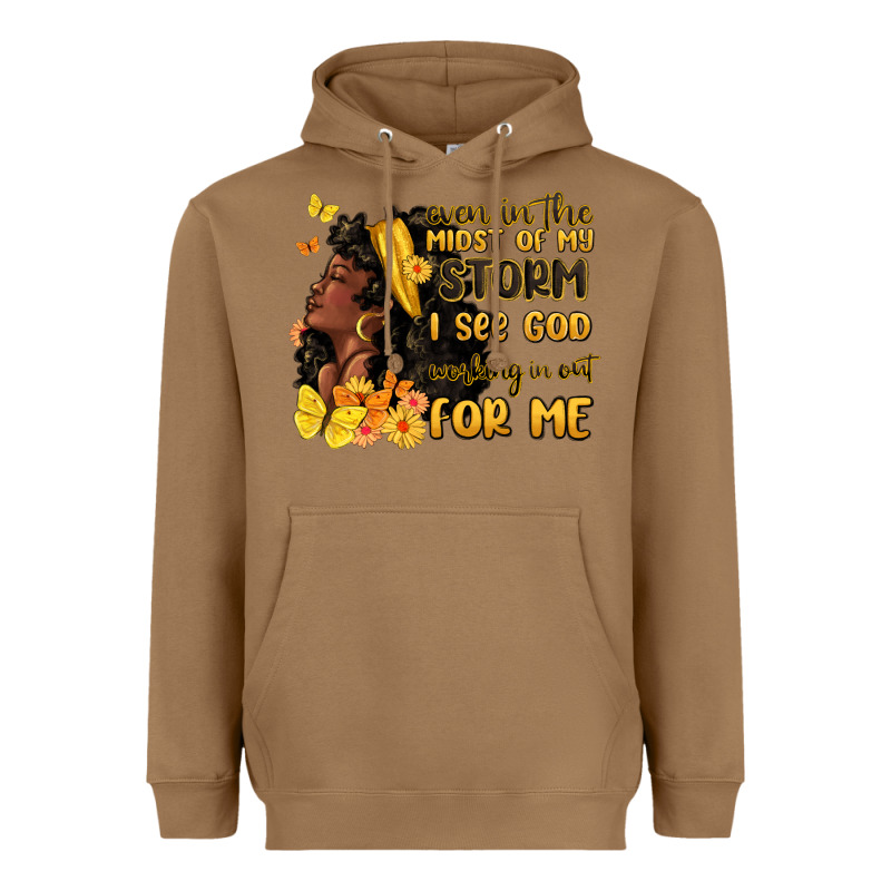 Even In The Midst Of My Storm I See God Heavyweight Hoodie by MaliasSmallBusiness | Teevron