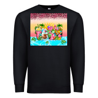 Black beach summer coffee cups Premium Sweatshirt - Zillion Design Studio