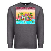 Charcoal Heather beach summer coffee cups Premium Sweatshirt - Zillion Design Studio