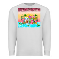 Dove Grey beach summer coffee cups Premium Sweatshirt - Zillion Design Studio