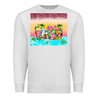 Oatmeal Heather beach summer coffee cups Premium Sweatshirt - Zillion Design Studio