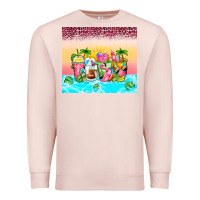 Pale Pink beach summer coffee cups Premium Sweatshirt - Zillion Design Studio