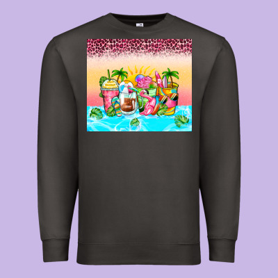 Premium Sweatshirt beach summer coffee cups