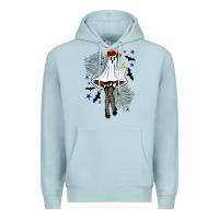 Blue Mist freak ghost halloween Premium Hoodie - BundleAndBundleShop
