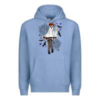 Colony Blue freak ghost halloween Premium Hoodie - BundleAndBundleShop