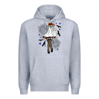 Heather Grey freak ghost halloween Premium Hoodie - BundleAndBundleShop