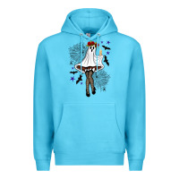 Ocean Blue freak ghost halloween Premium Hoodie - BundleAndBundleShop