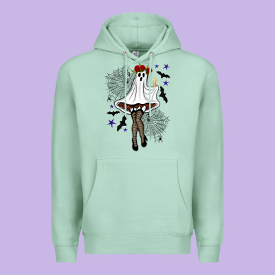 Freak Ghost Halloween Premium Hoodie Designed By Bundleandbundleshop