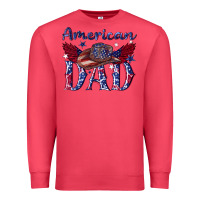 Cardinal American dad with cowboy Premium Sweatshirt - texasbilliewilder
