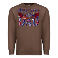 Chestnut American dad with cowboy Premium Sweatshirt - texasbilliewilder