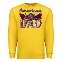 Lemon American dad with cowboy Premium Sweatshirt - texasbilliewilder