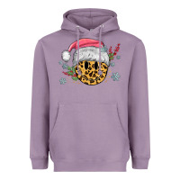 Lavender leopard smiley face Heavyweight Hoodie - MaliasSmallBusiness