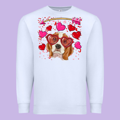 Premium Sweatshirt valentine's day  beagle