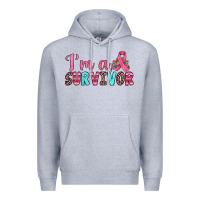 Heather Grey i'm a survivor Premium Hoodie - JahusDesignShop