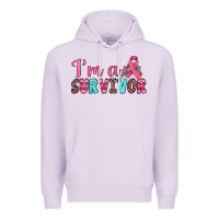 Lilac i'm a survivor Premium Hoodie - JahusDesignShop