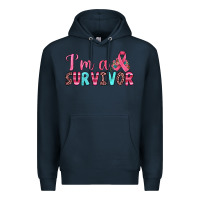 Navy i'm a survivor Premium Hoodie - JahusDesignShop