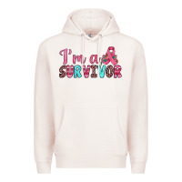 Pale Pink i'm a survivor Premium Hoodie - JahusDesignShop